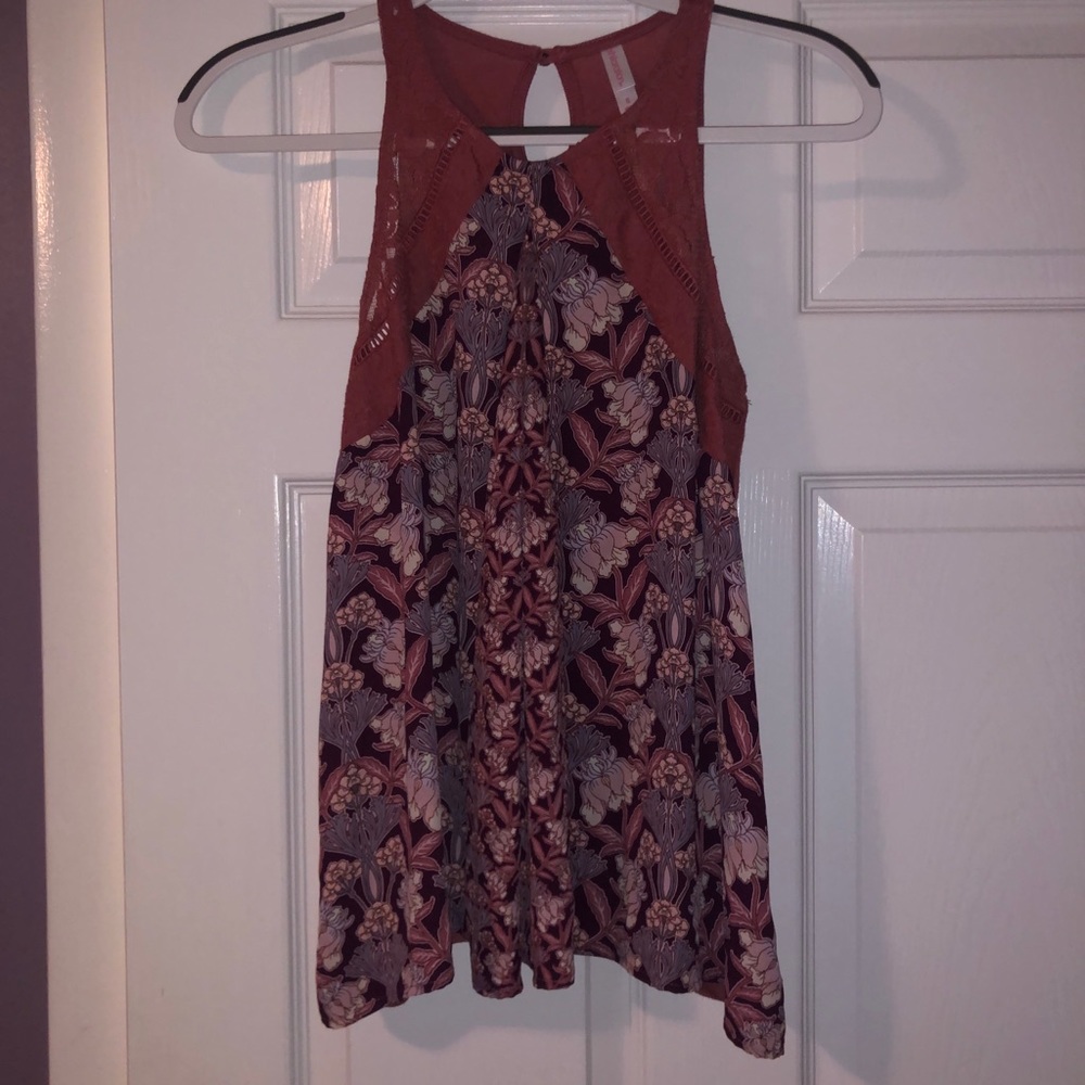 Xhilaration small floral tank top